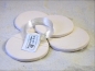 4x Ton Pflanzplatten rund weiß ca. 6cm mit Befestigung